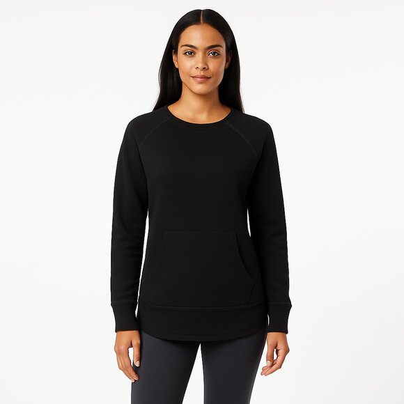 Lucy Black Sweatshirt  Size Small  Front Pocket Excellent Condition Cozy - Picture 1 of 6